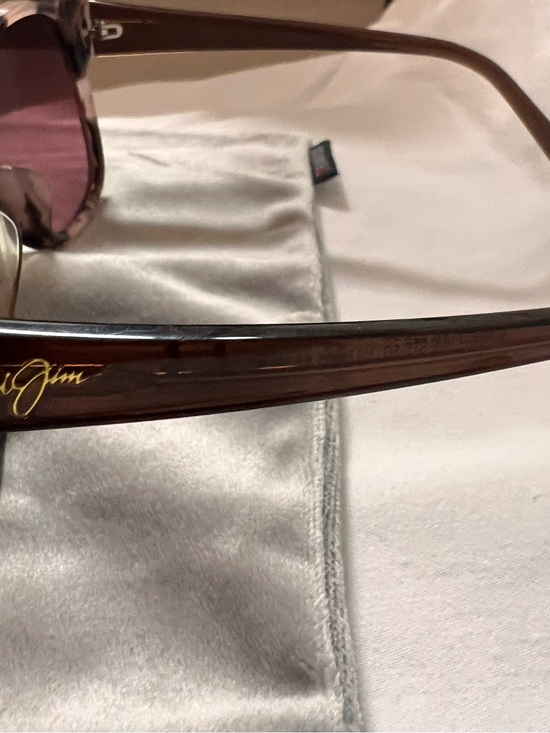 Maui Jim Oversized Pink Gradient Frame Sunglasses